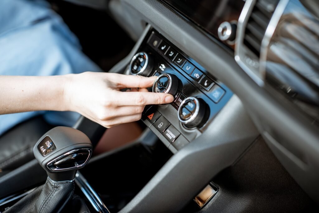switching air conditioner in the car